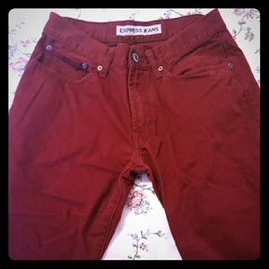 Men's trendy colored jeans